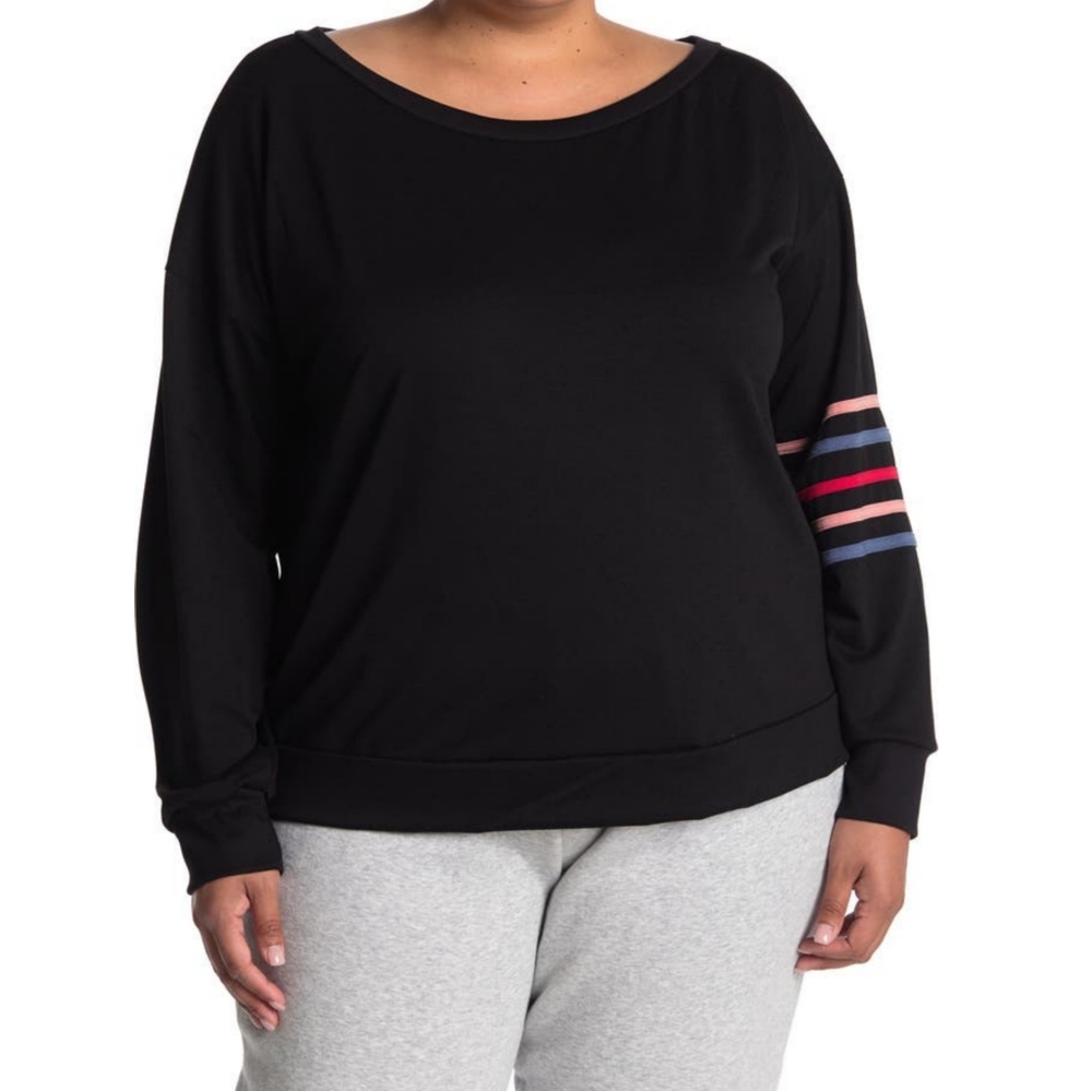 New Knit Riot Stripe Sleeve Sweater